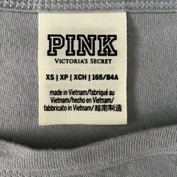 VICTORIA'S Secret PINK V neck Choker style t-shirt - Picture 3 of 7